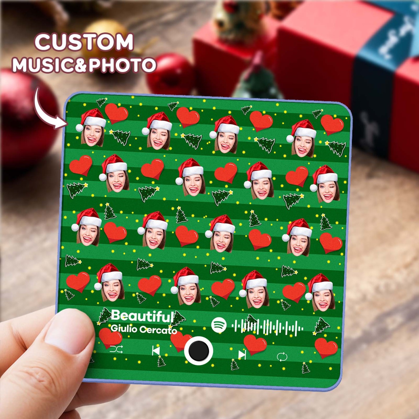 Personalized Phone Music Fridge Magnet Pro  Christmas Photo  Music Fridge Magnet Funny Gift For Christmas - MyPhotoSocksAu