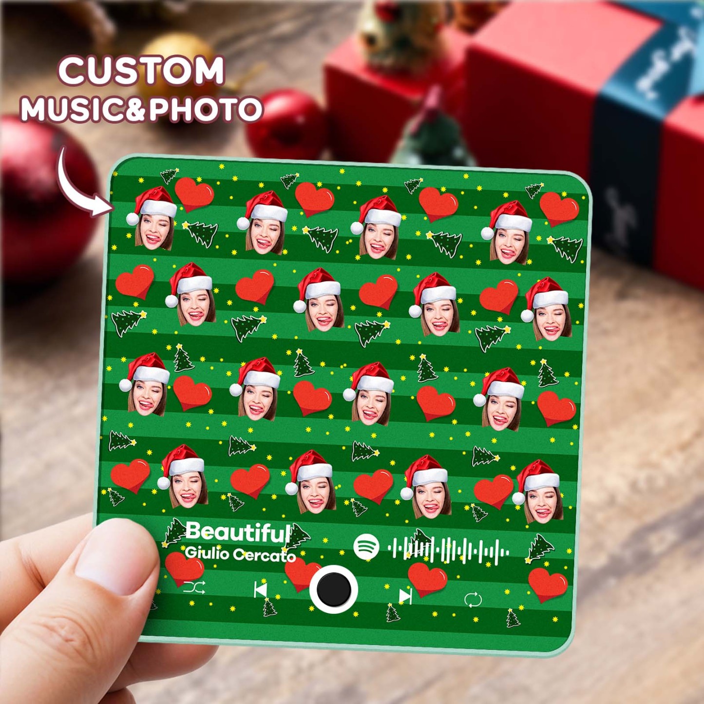 Personalized Phone Music Fridge Magnet Pro  Christmas Photo  Music Fridge Magnet Funny Gift For Christmas - MyPhotoSocksAu