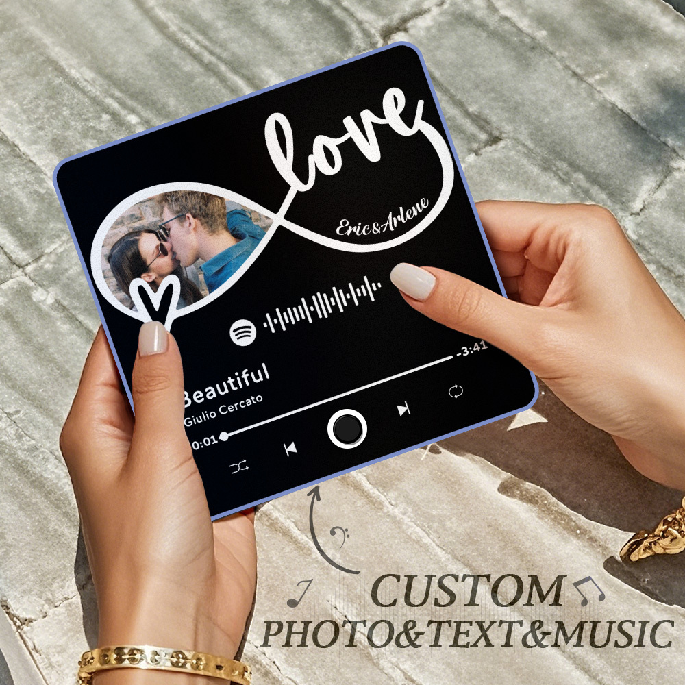 Custom Photo Album Music Fridge Magnet Flower Custom Music Fridge Magnet Pro - MyPhotoSocksAu