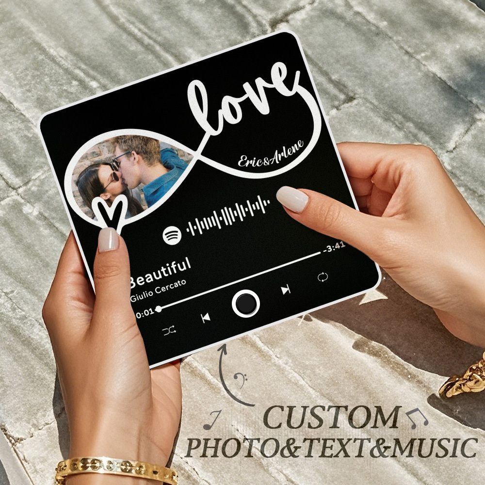 Custom Photo Album Music Fridge Magnet Flower Custom Music Fridge Magnet Pro - MyPhotoSocksAu