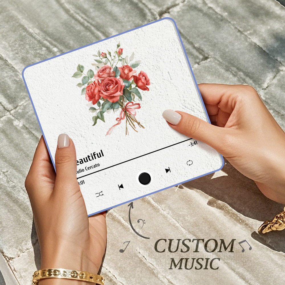 Custom Photo Album Music Fridge Magnet Flower Custom Music Fridge Magnet Pro - MyPhotoSocksAu