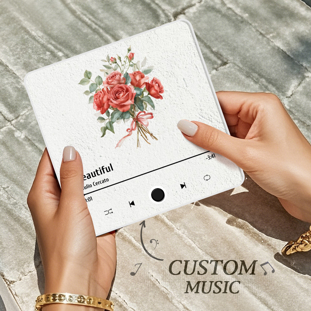 Custom Photo Album Music Fridge Magnet Flower Custom Music Fridge Magnet Pro - MyPhotoSocksAu