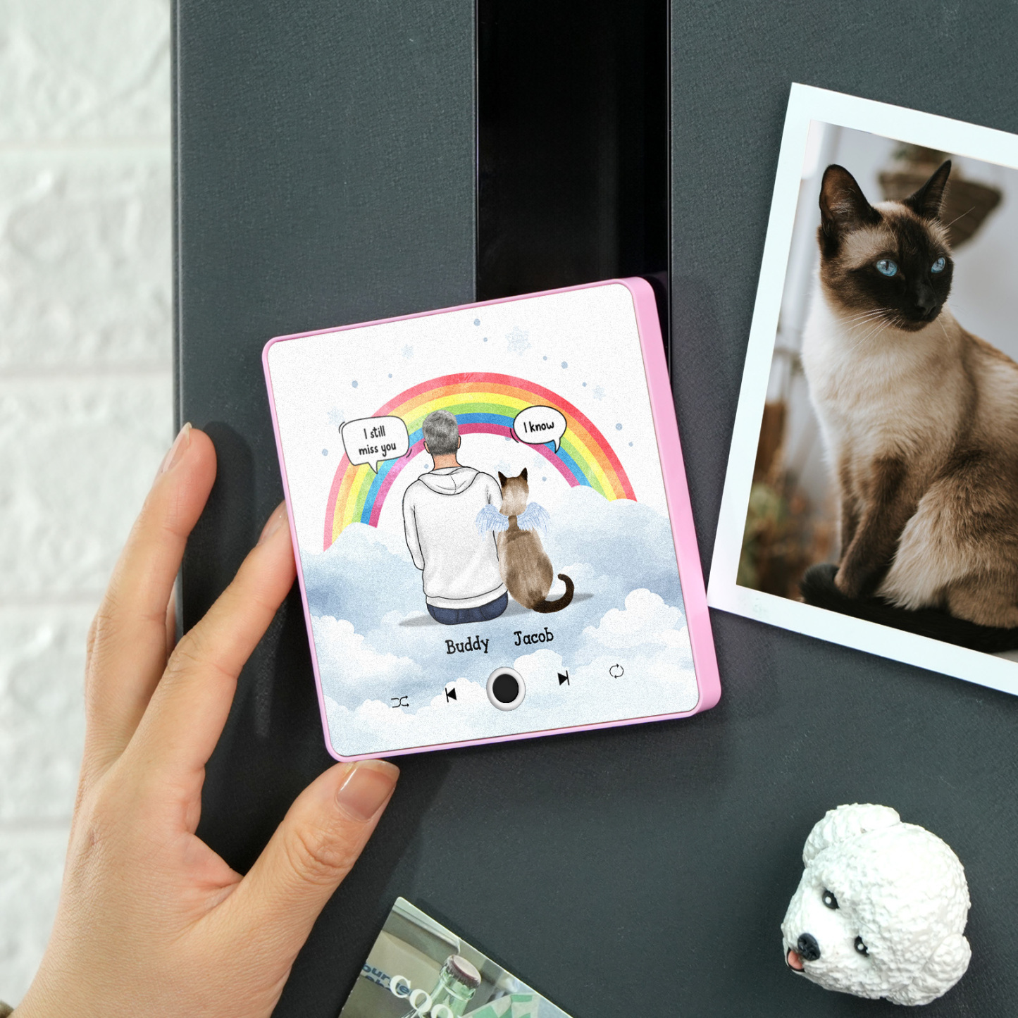 Custom Album Music Fridge Magnet Photo Personalized Phone Music Fridge Magnet Pro Custom Character and Name Fridge Magnet I Still Miss You - MyPhotoSocksAu