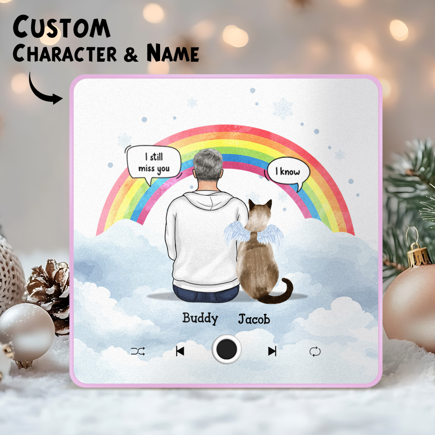 Custom Album Music Fridge Magnet Photo Personalized Phone Music Fridge Magnet Pro Custom Character and Name Fridge Magnet I Still Miss You - MyPhotoSocksAu