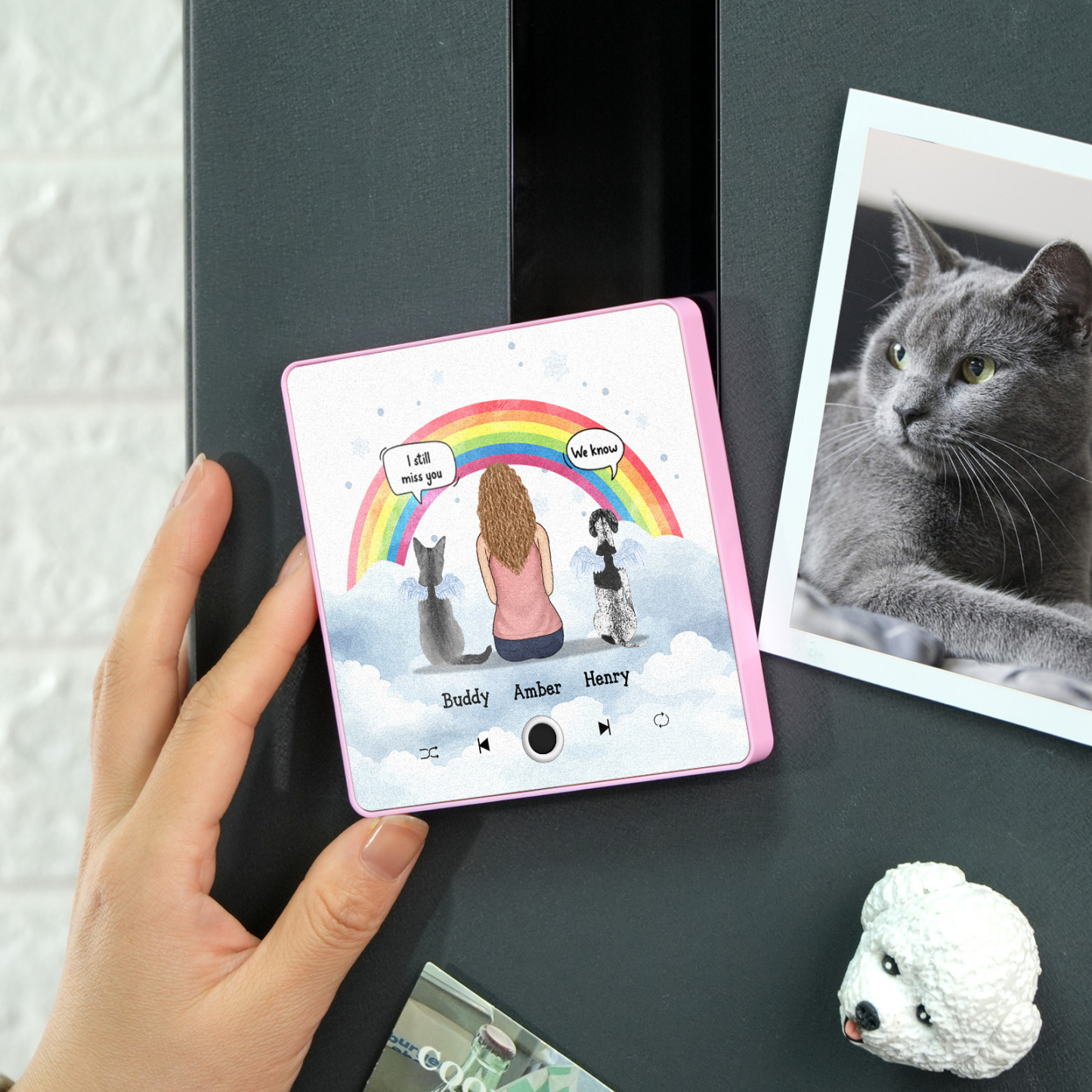 Custom Album Music Fridge Magnet Photo Personalized Phone Music Fridge Magnet Pro Custom Character and Name Fridge Magnet I Still Miss You - MyPhotoSocksAu