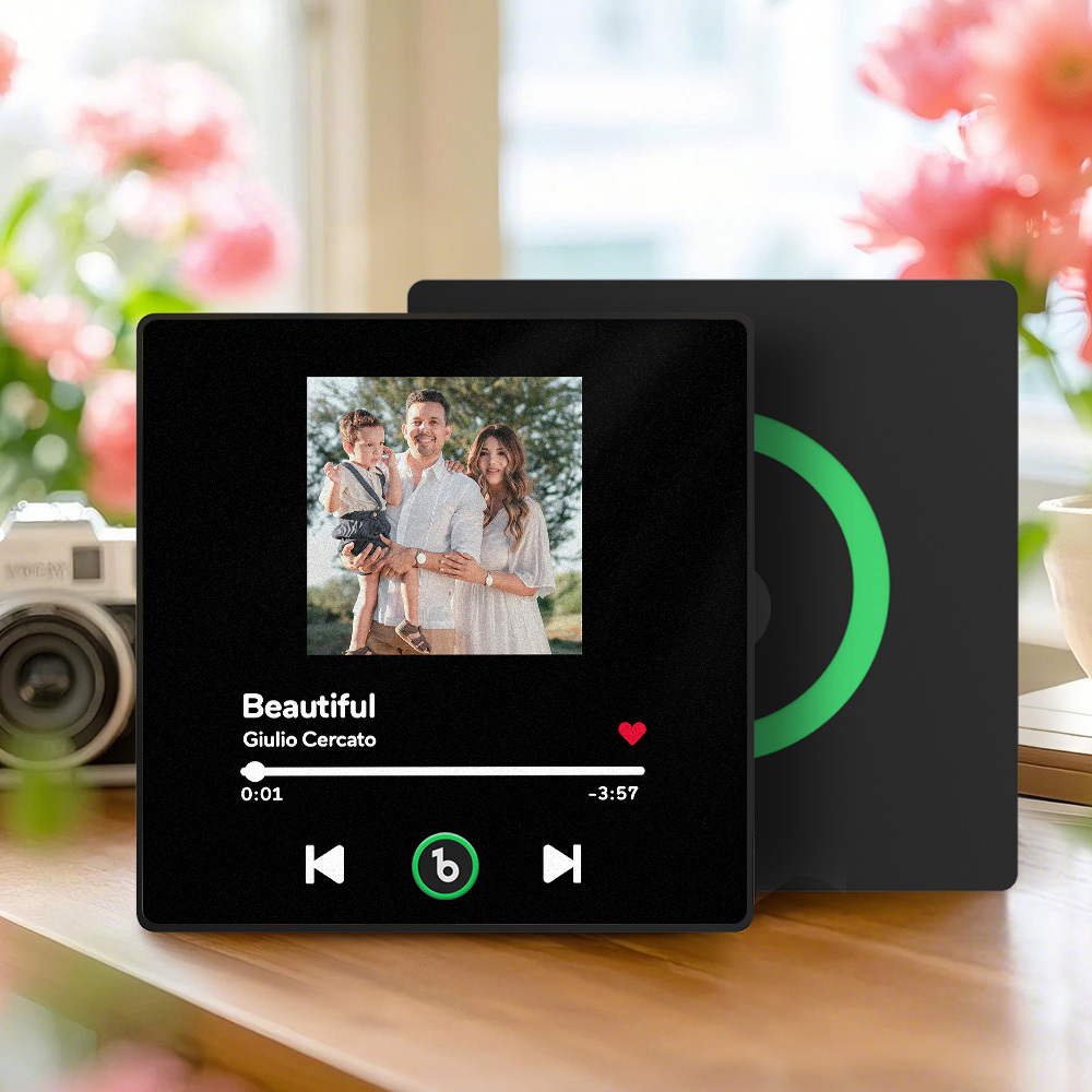 Custom Mother's day Music Fridge Magnet Gift Colorful Frame Album Fridge Magnet Music Wall Photo Sticker Music Movement That Can Be Played Gift - MyPhotoSocksAu