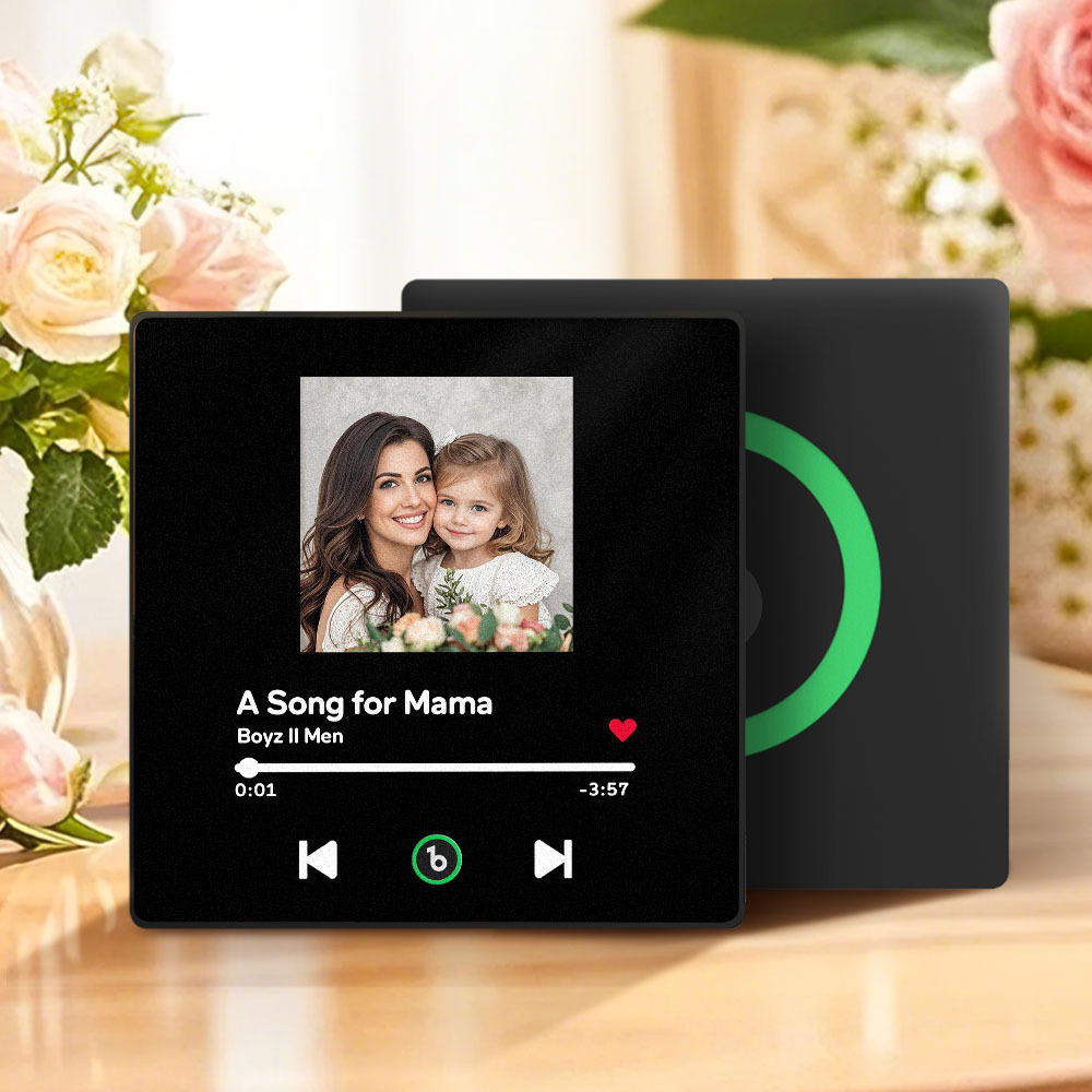 Personalized Music Fridge Magnet Mother's day Gift Colorful Frame Album Fridge Magnet Music Wall Photo Sticker Music Movement That Can Be Played Gift - MyPhotoSocksAu