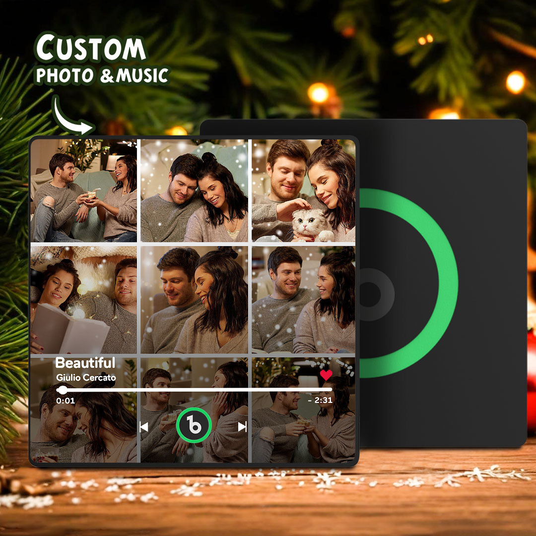 Custom Music Fridge Magnet Colorful Frame Album Fridge Magnet Music Wall Photo Sticker Music Movement That Can Be Played Gift