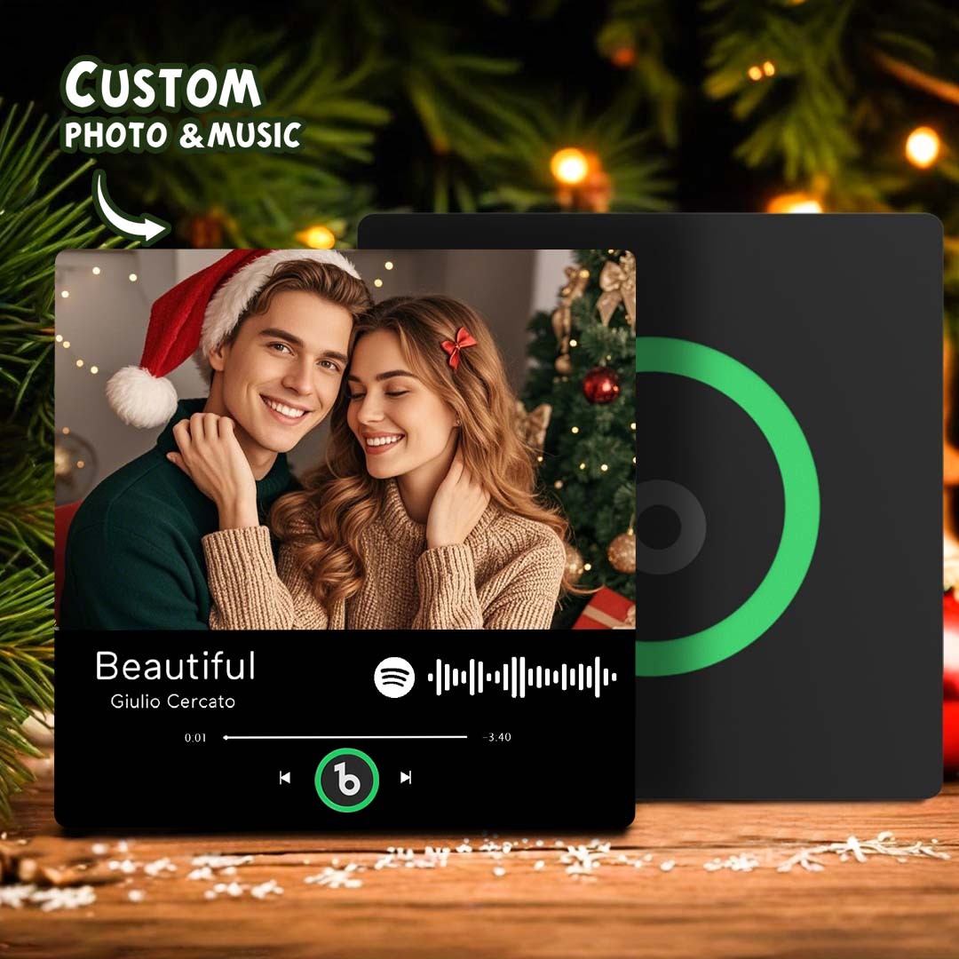 Custom Music Fridge Magnet Music Wall Photo Sticker That Plays Music Without Cell Phone Multiple Styles Couple Gifts