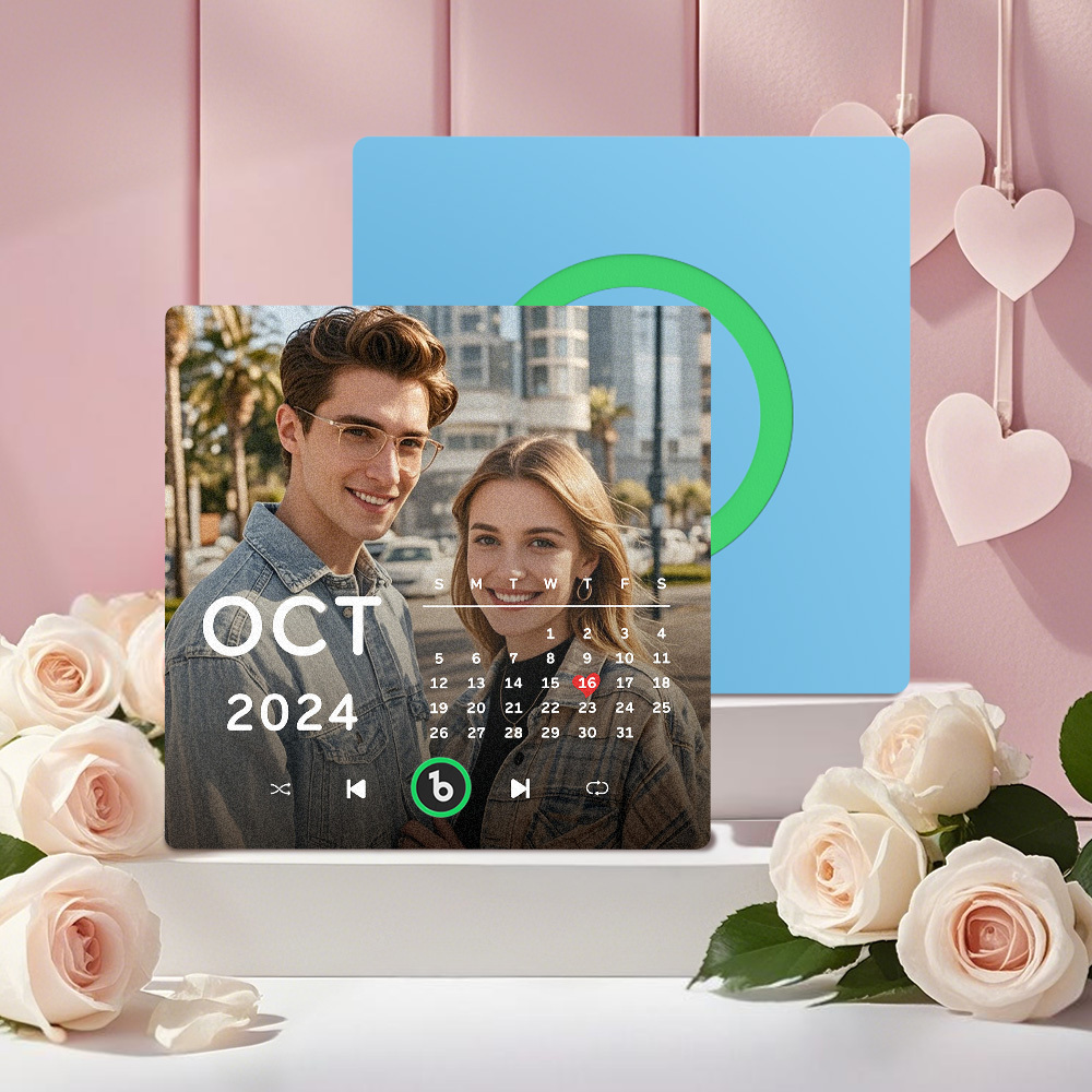 Custom Music Fridge Magnets Custom Music Fridge Magnet Colorful Frame Album Fridge Magnet Can Play Songs Gift for Lover - MyPhotoSocksAu