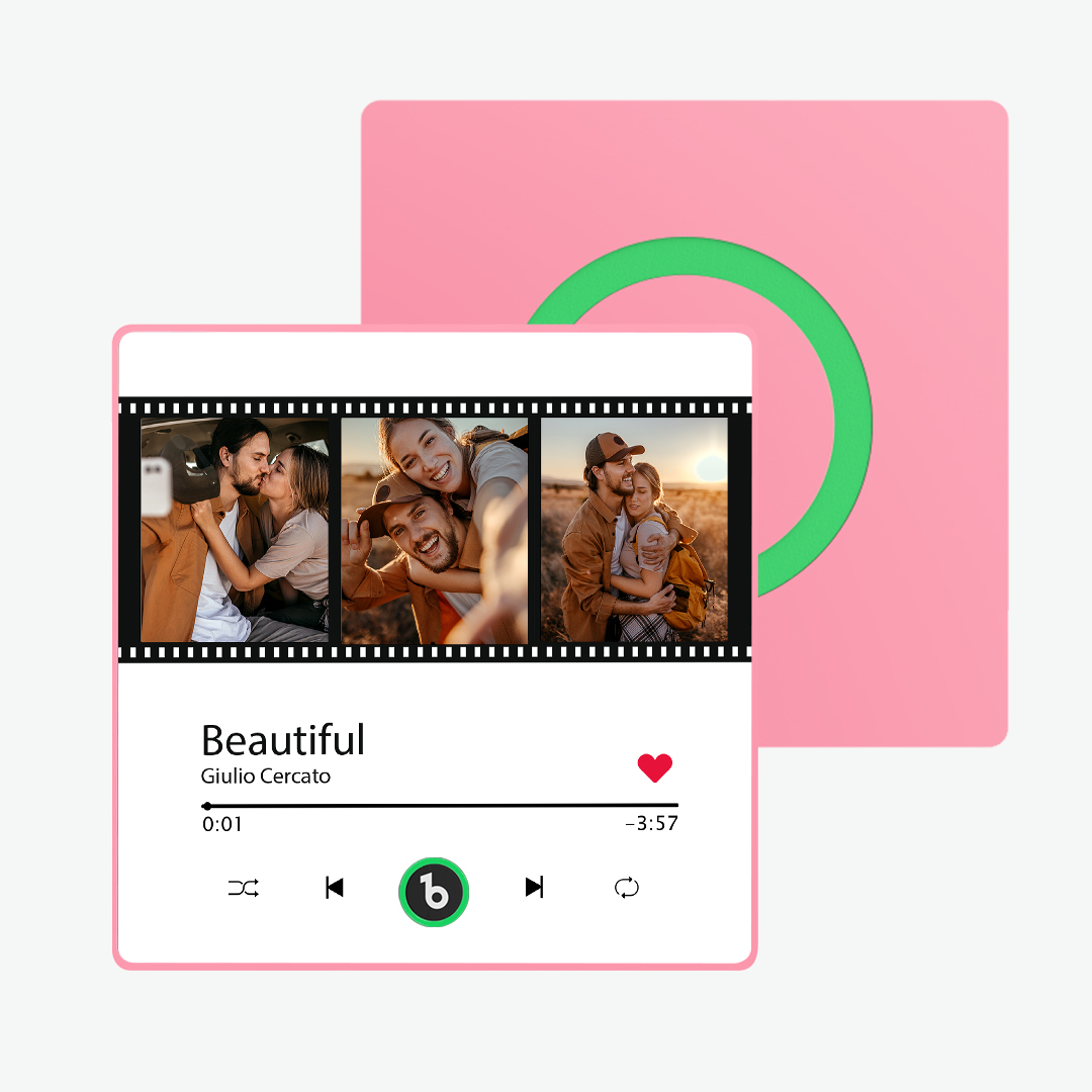 Custom Music Fridge Magnet New 4.0 Upgrade Music Wall Photo Sticker That Plays Music Without Cell Phone Multiple Styles Couple Gifts