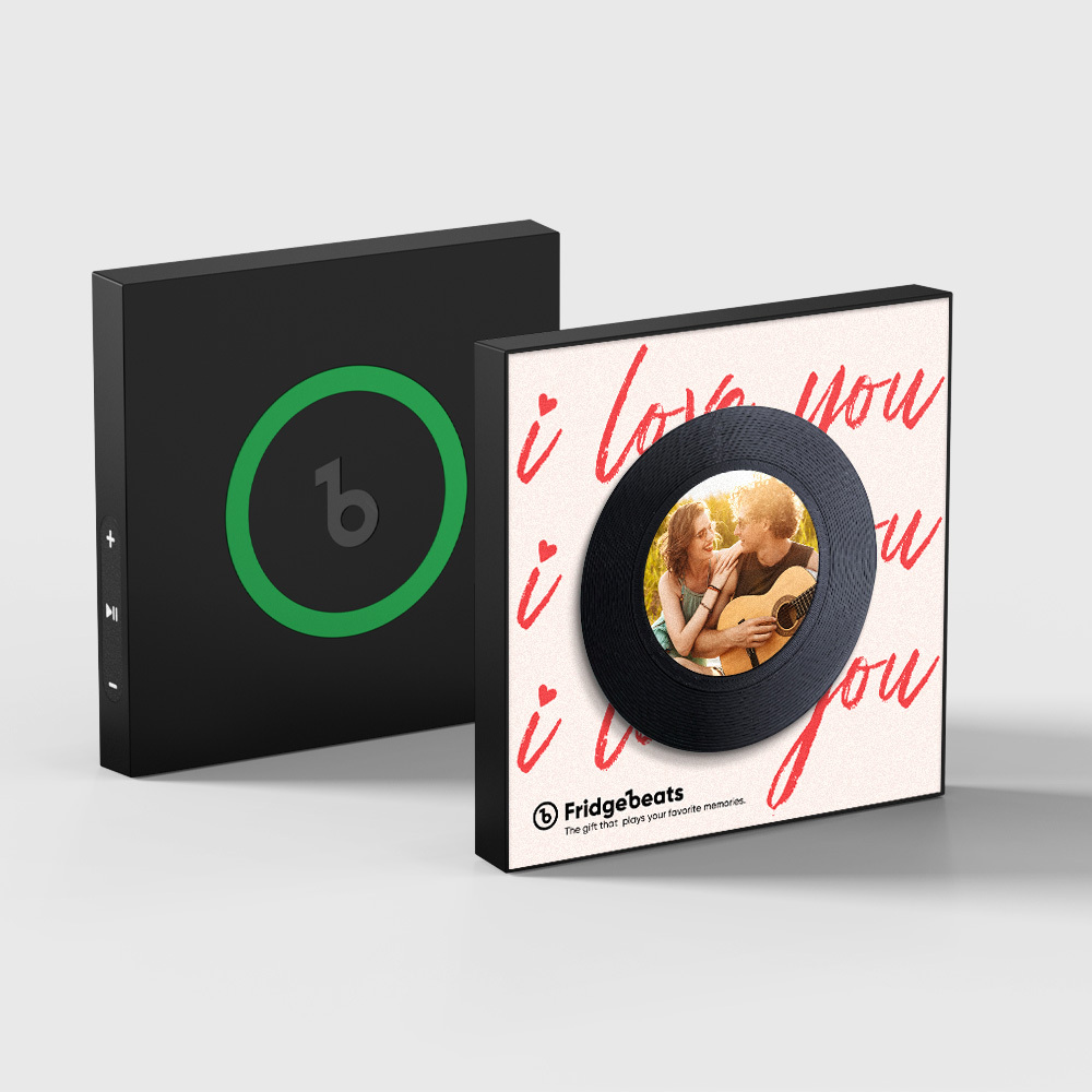 Custom Music & Photo Fridge Magnet Can Customize 1-6 Vinyl and Songs