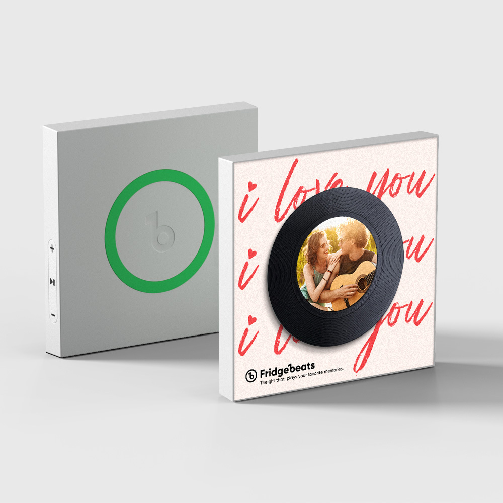 Custom Music & Photo Fridge Magnet Can Customize 1-6 Vinyl and Songs - MyPhotoSocksAu