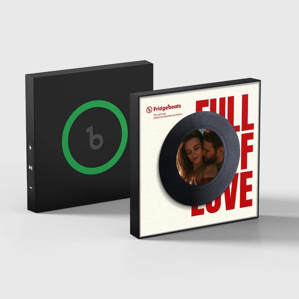 Custom Music & Photo Fridge Magnet Can Customize 1-6 Vinyl and Songs