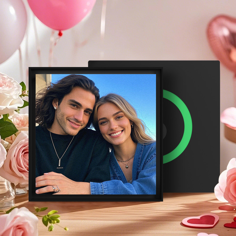 Father's Day Gift Custom Music & Photo Fridge Magnet Can Customize 1-6 Vinyl and Songs - MyPhotoSocksAu