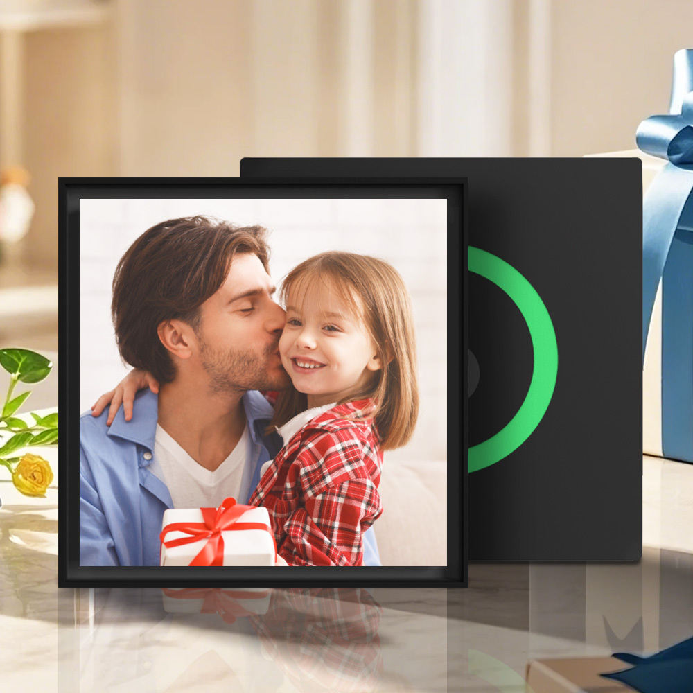 Father's Day Gift Custom Music & Photo Fridge Magnet Can Customize 1-6 Vinyl and Songs - MyPhotoSocksAu