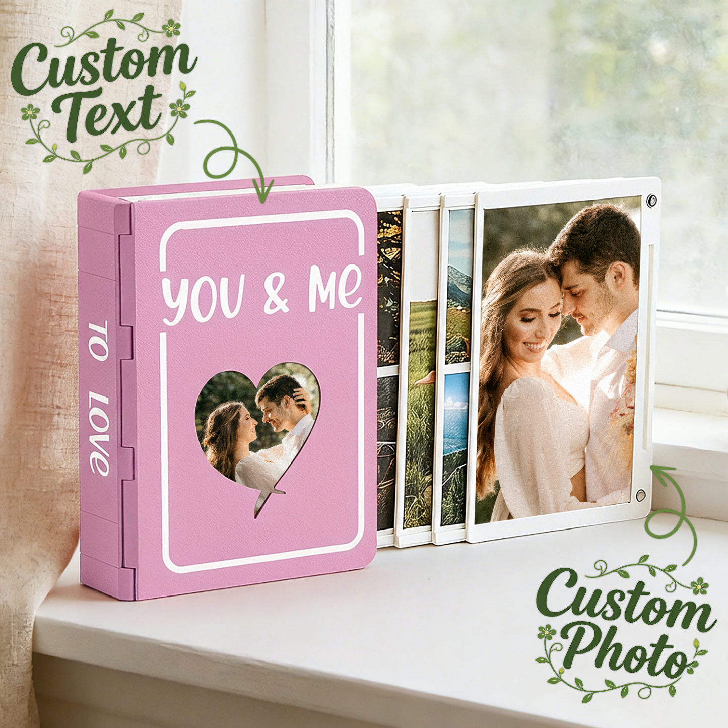 Personalized Photo Album With 3D Printing, Custom Covers And Spines, And Expandable Design. - MyPhotoSocksAu