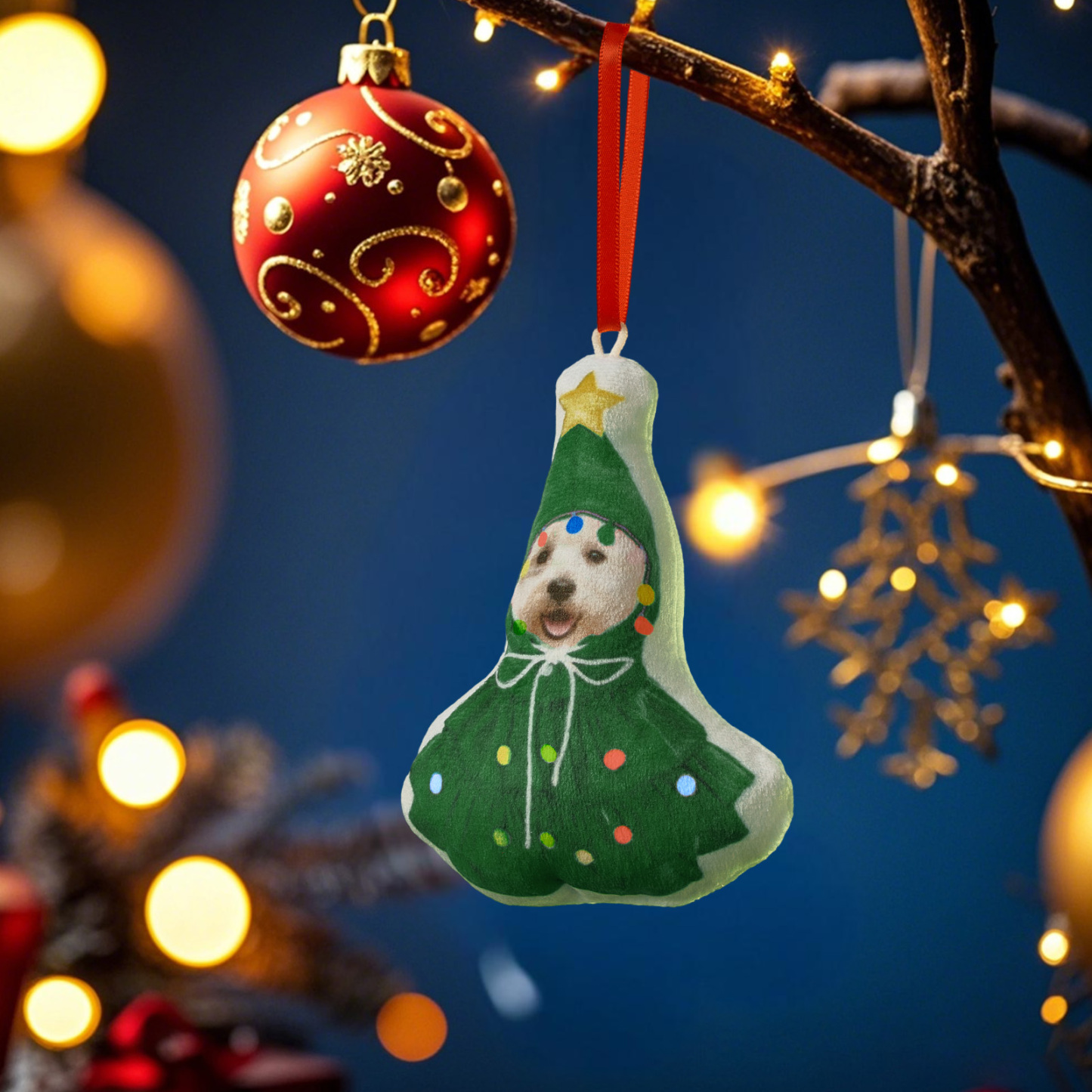 Personalized Photo Minime Christmas Tree Ornament Christmas Decorate Gift for Family for Pet Lover - MyPhotoSocksAu