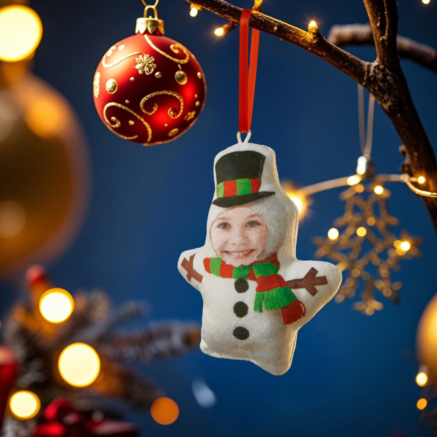 Personalized Photo Minime Christmas Tree Ornament Christmas Decorate Gift for Family for Pet Lover - MyPhotoSocksAu