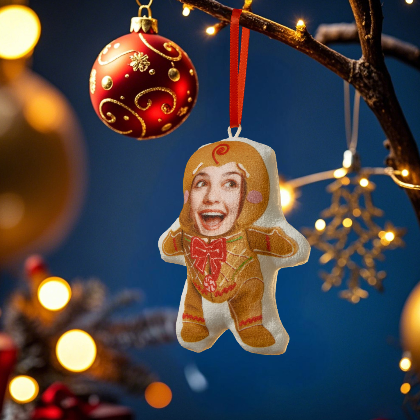 Personalized Photo Minime Christmas Tree Ornament Christmas Decorate Gift for Family for Pet Lover - MyPhotoSocksAu