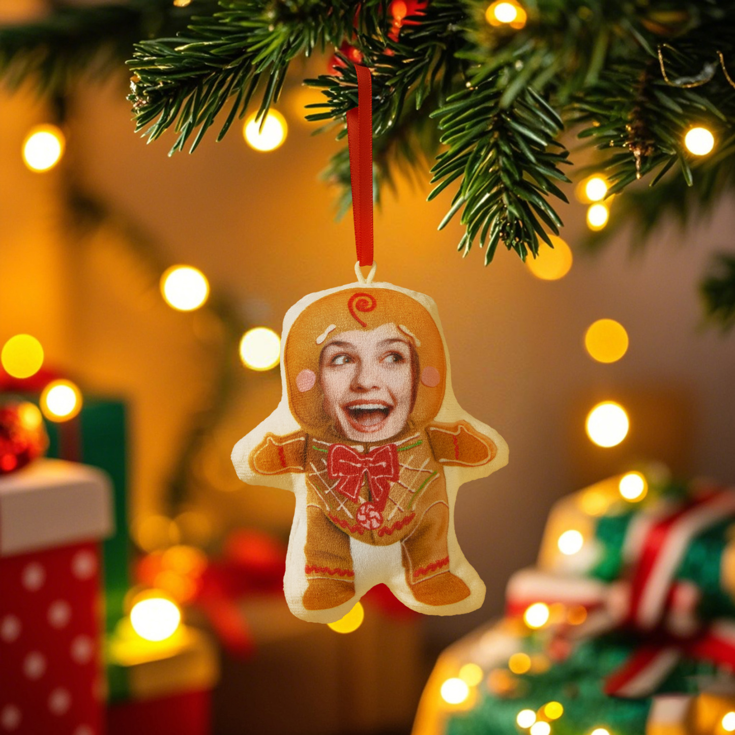 Personalized Photo Minime Christmas Tree Ornament Christmas Decorate Gift for Family for Pet Lover - MyPhotoSocksAu