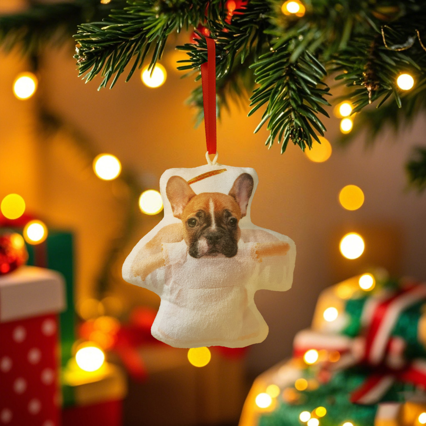 Personalized Photo Minime Christmas Tree Ornament Christmas Decorate Gift for Family for Pet Lover - MyPhotoSocksAu