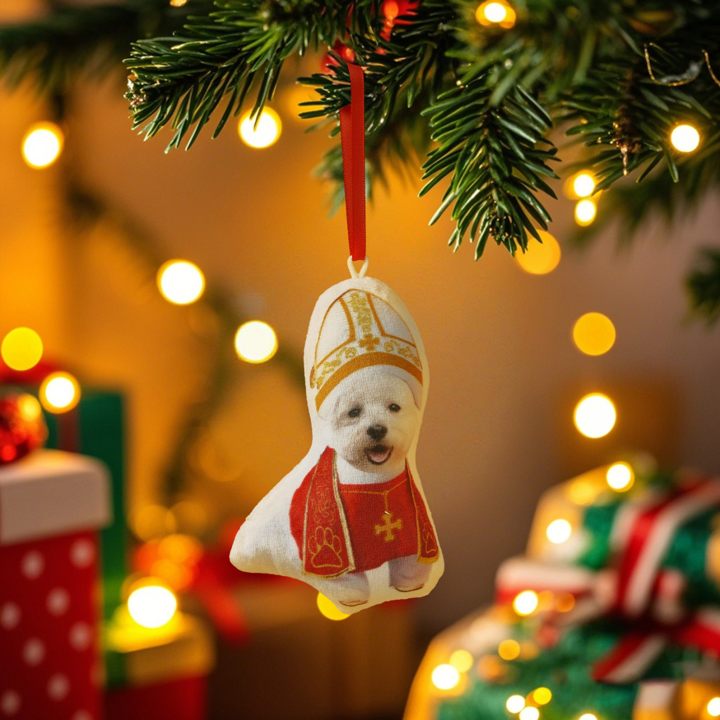 Personalized Photo Minime Christmas Tree Ornament Christmas Decorate Gift for Family for Pet Lover - MyPhotoSocksAu