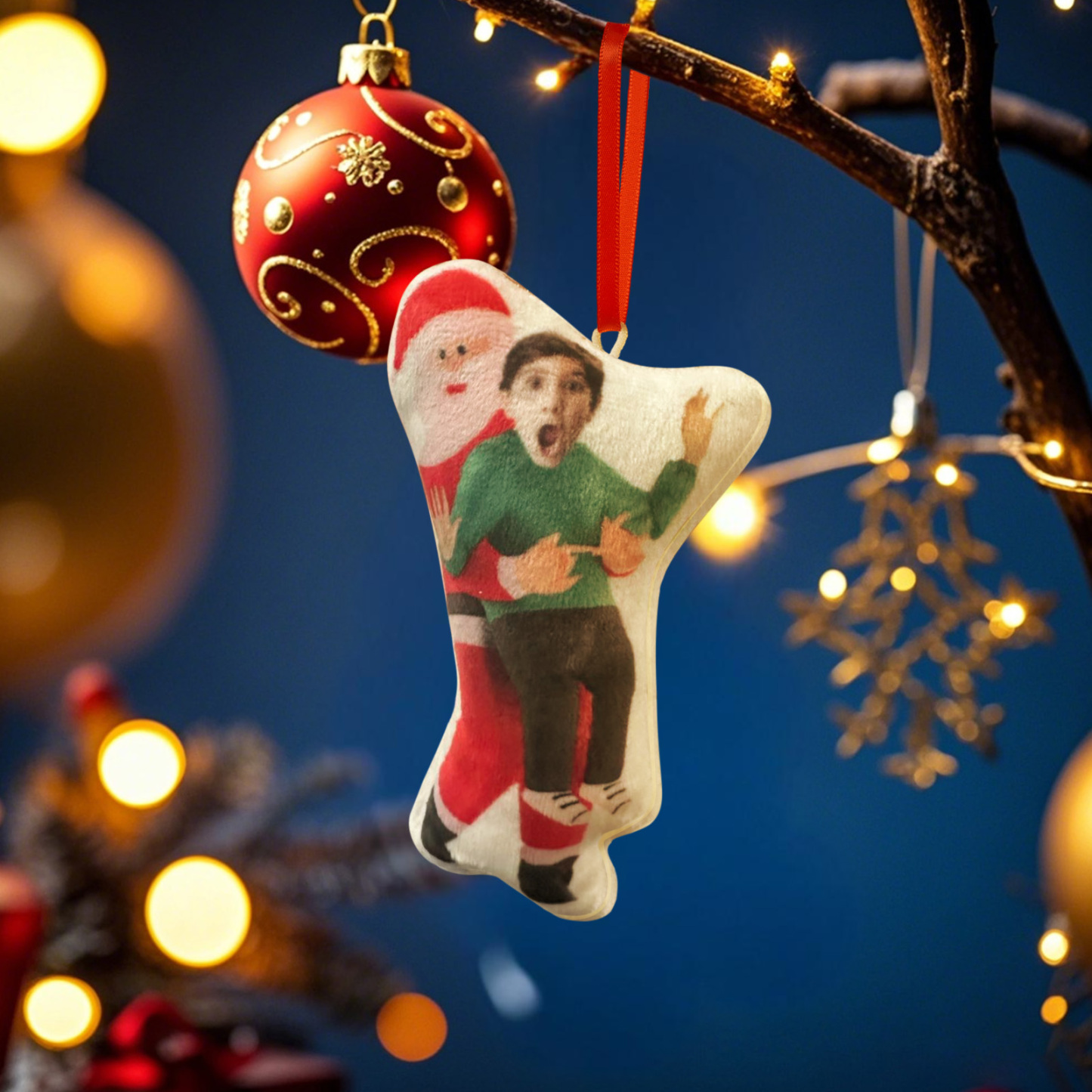 Personalized Photo Minime Christmas Tree Ornament Christmas Decorate Gift for Family for Pet Lover - MyPhotoSocksAu