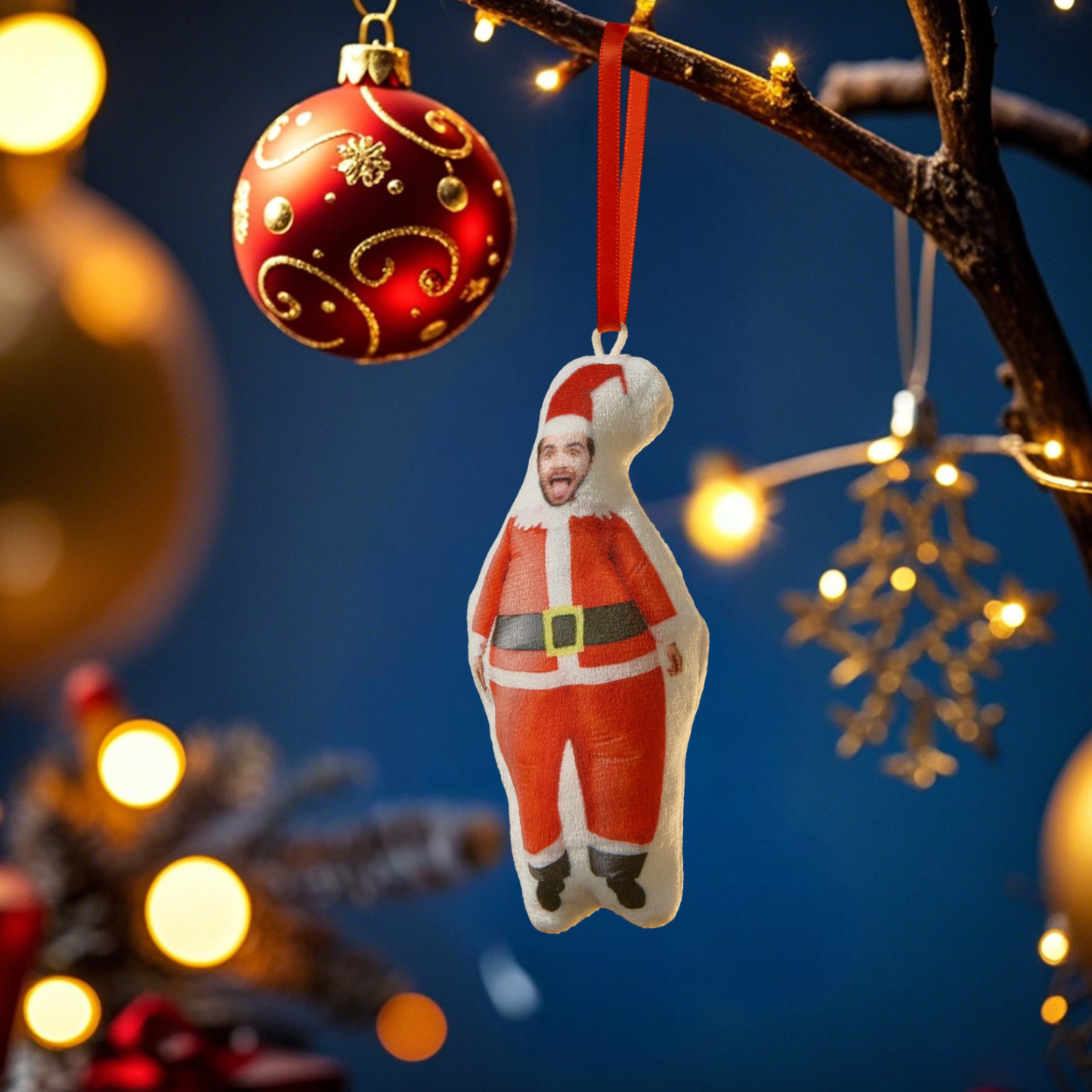 Personalized Photo Minime Christmas Tree Ornament Christmas Decorate Gift for Family for Pet Lover - MyPhotoSocksAu