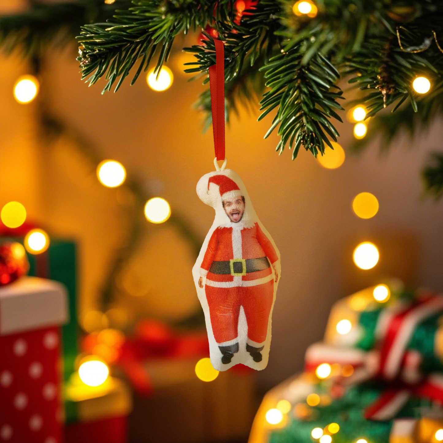 Personalized Photo Minime Christmas Tree Ornament Christmas Decorate Gift for Family for Pet Lover - MyPhotoSocksAu