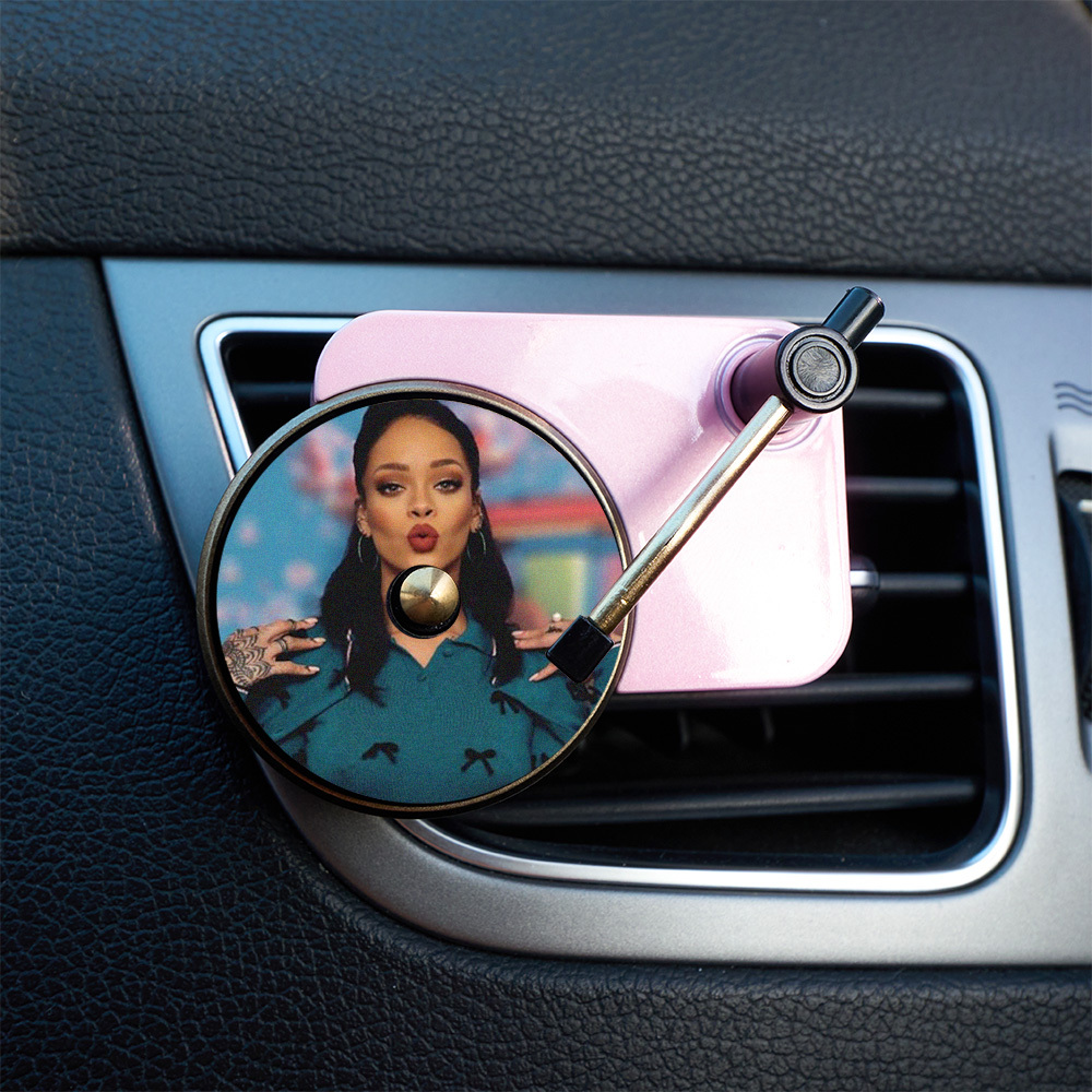Customise Air Vinyl Turntable Fresheners Design Your Car With Your Favourite Albums Pink Car Air Freshener Pop Smoke Record Player - MyPhotoSocksAu