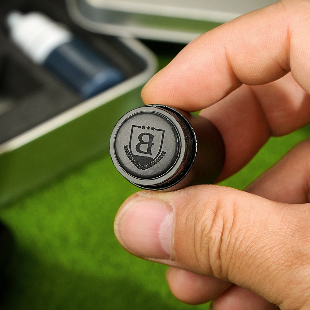 Personalized Monogrammed Initial Golf Ball Stamp with Metal Storage Box Birthday Father's Day Gift for Golf Player - MyPhotoSocksAu