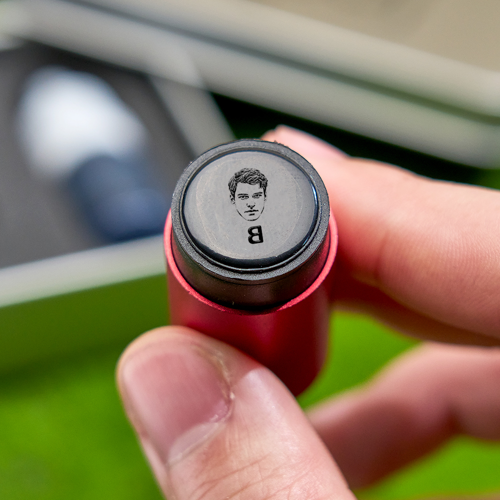 Father's Day Gift Personalized Photo Golf Ball Stamp with Metal Storage Box for Golf Player - MyPhotoSocksAu