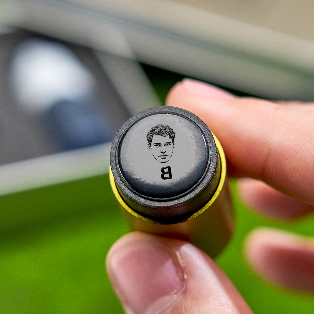 Father's Day Gift Personalized Photo Golf Ball Stamp with Metal Storage Box for Golf Player - MyPhotoSocksAu