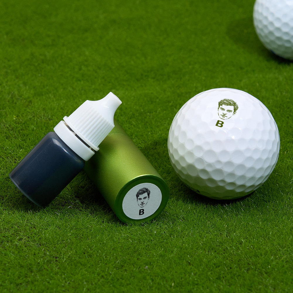 Father's Day Gift Personalized Photo Golf Ball Stamp with Metal Storage Box for Golf Player - MyPhotoSocksAu