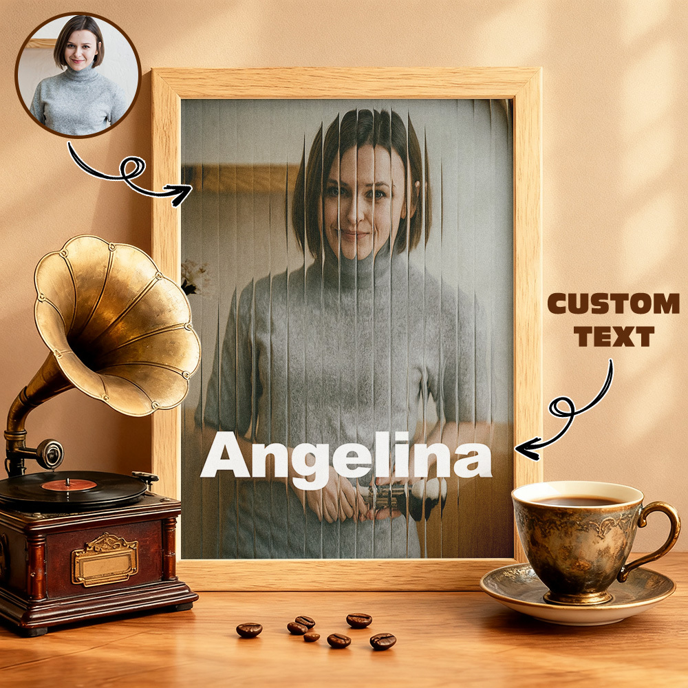 Personalized Glass Refraction Cartoon Portrait Wall Art Creative Custom Gift for Birthday or Christmas Ornament - MyPhotoSocksAu