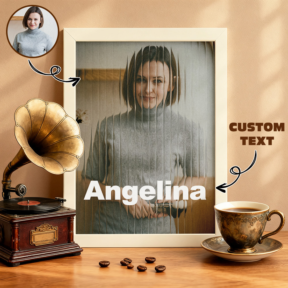 Personalized Glass Refraction Cartoon Portrait Wall Art Creative Custom Gift for Birthday or Christmas Ornament - MyPhotoSocksAu