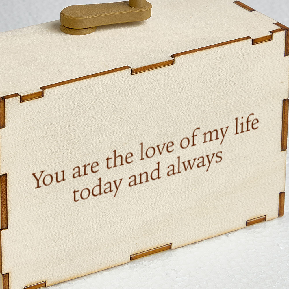 Custom Horizontal Photo Flipbook Frame Animation Machine Mechanical Hand-cranked Music Flipbook Box with Light Valentine's Day Gifts - MyPhotoSocksAu