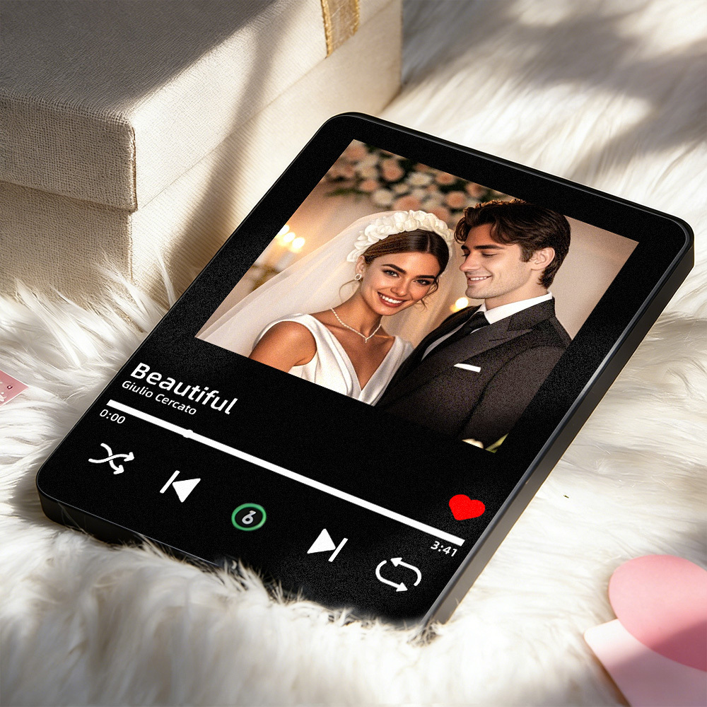 Personalized Music Photo Frame That Plays Songs Personalized Music Gifts Spotify Song Plaque With Picture Anniversary Gift For Lover - MyPhotoSocksAu