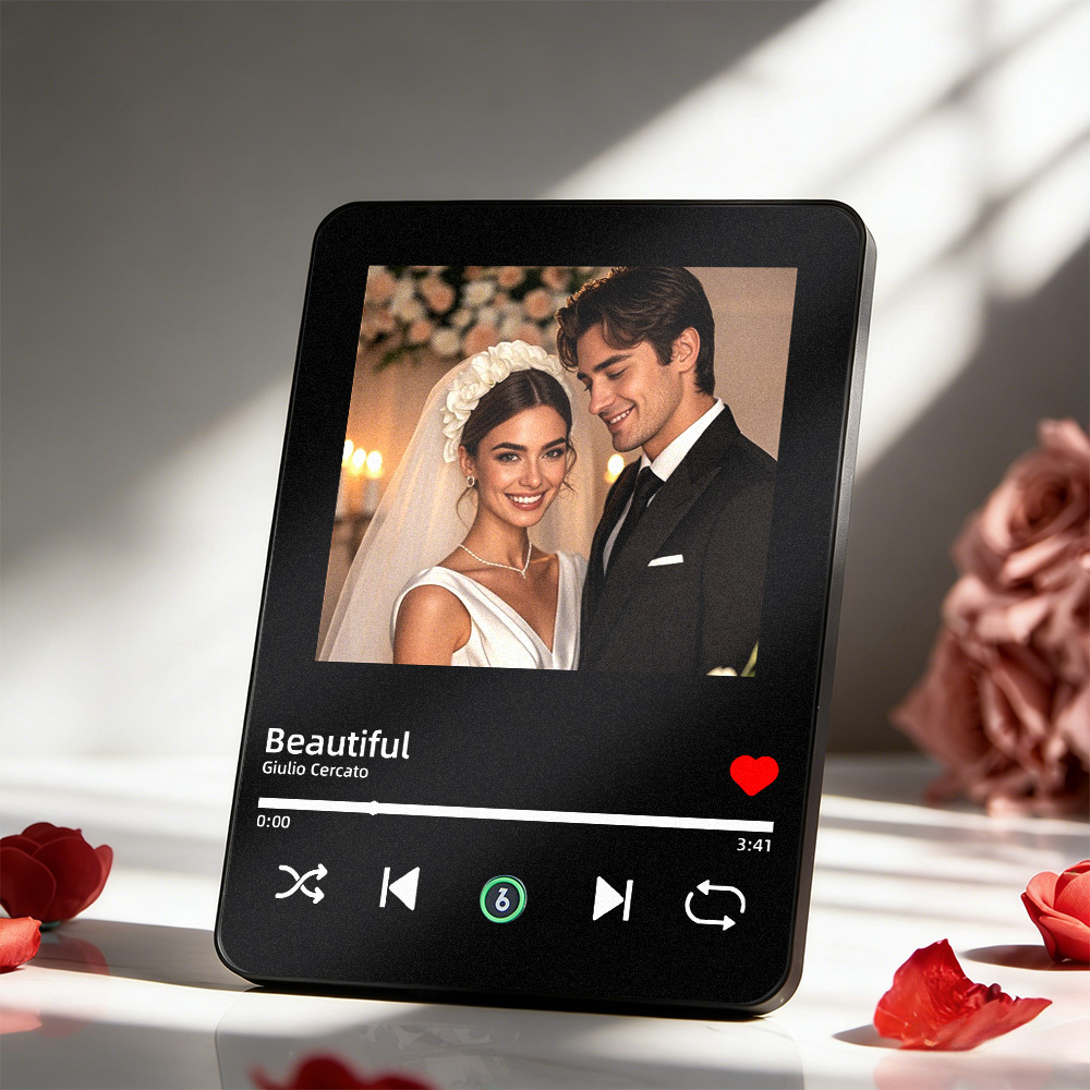 Personalized Music Photo Frame That Plays Songs Personalized Music Gifts Spotify Song Plaque With Picture Anniversary Gift For Lover - MyPhotoSocksAu