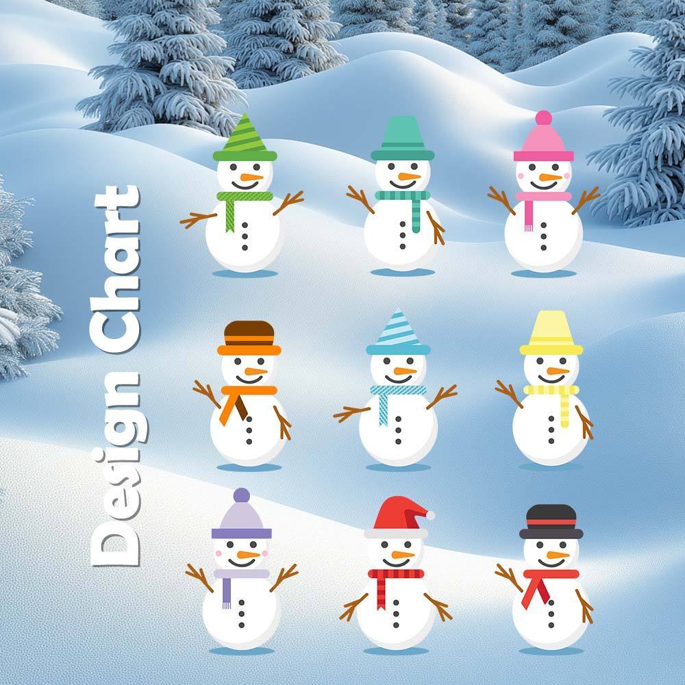 Personalized Snowman Ornament with Name Christmas Family Ornament for Christmas Gifts - MyPhotoSocksAu