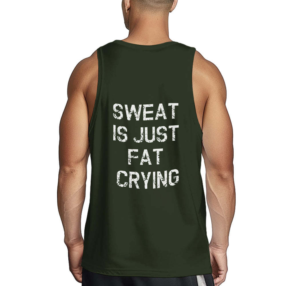 Custom Text Tank Top Mens Funny Gym Workout Tee - My Photo Socks AU