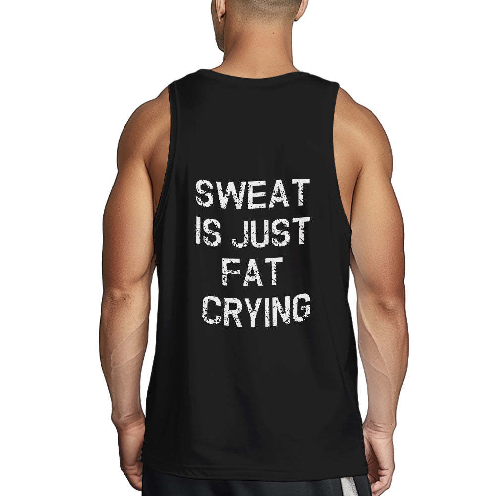 Custom Text Tank Top Mens Funny Gym Workout Tee - My Photo Socks AU