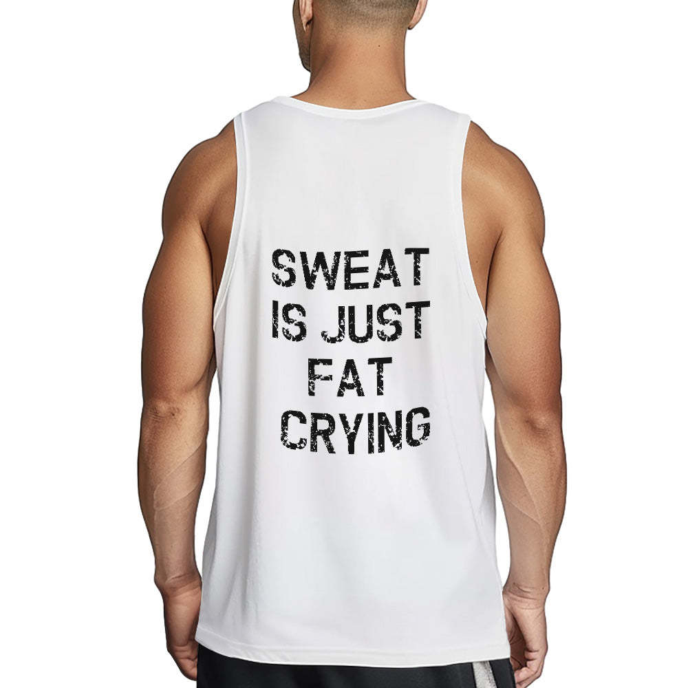 Custom Text Tank Top Mens Funny Gym Workout Tee - My Photo Socks AU