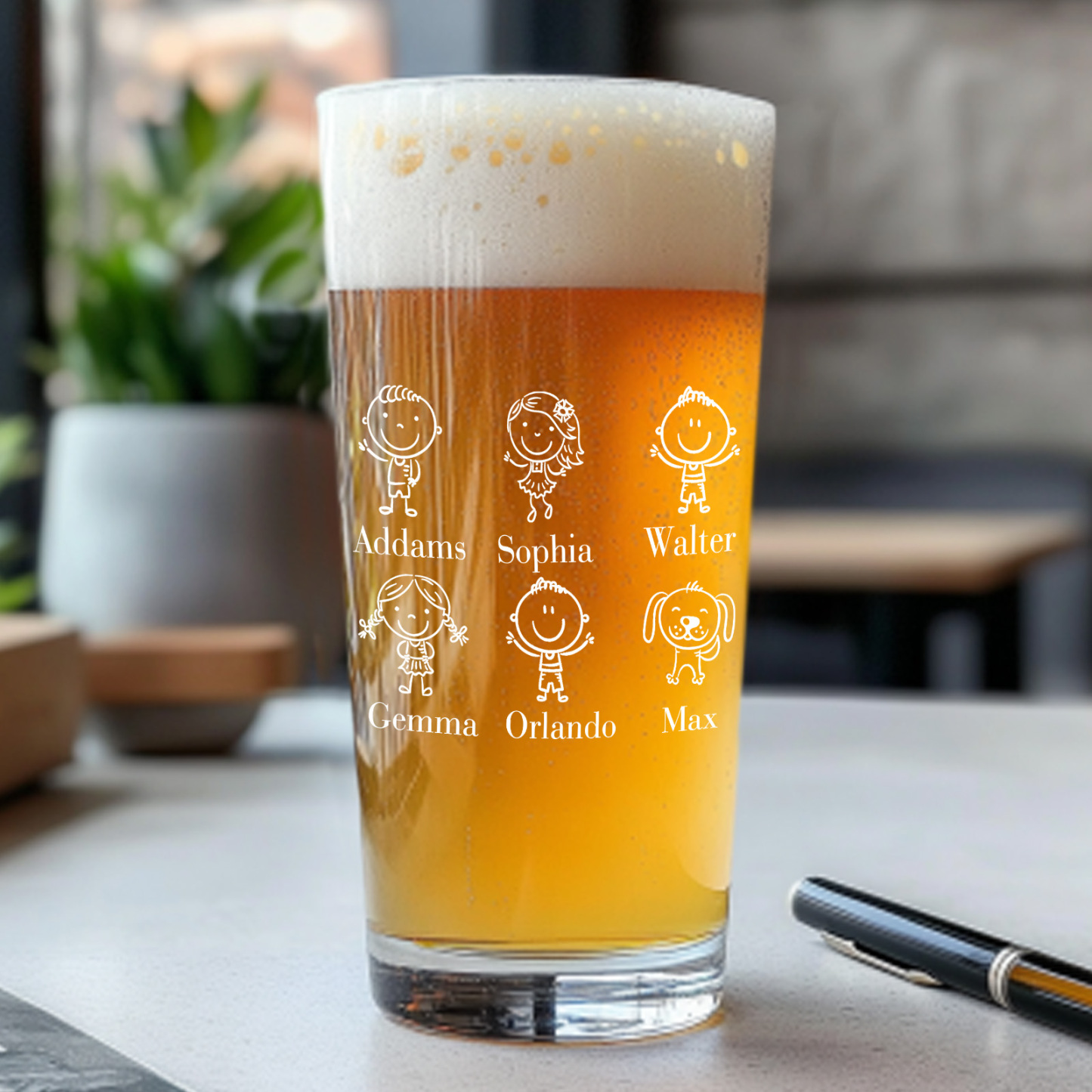 From The Reasons You Drink Father's Day Gifts For Dad - Personalized Beer Glass - MyPhotoSocksAu