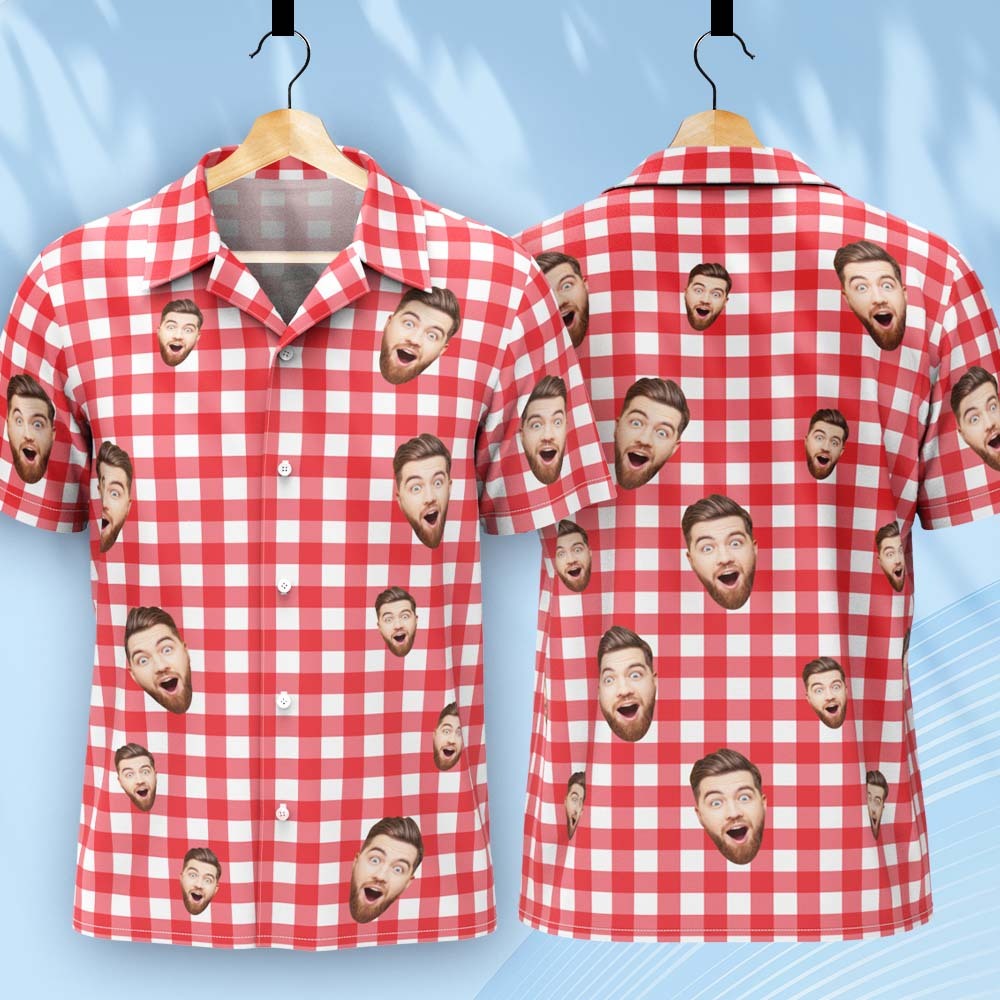 Custom Face Hawaiian Shirt Oktoberfest Shirt Tropical Style Shirt - MyPhotoSocksAu