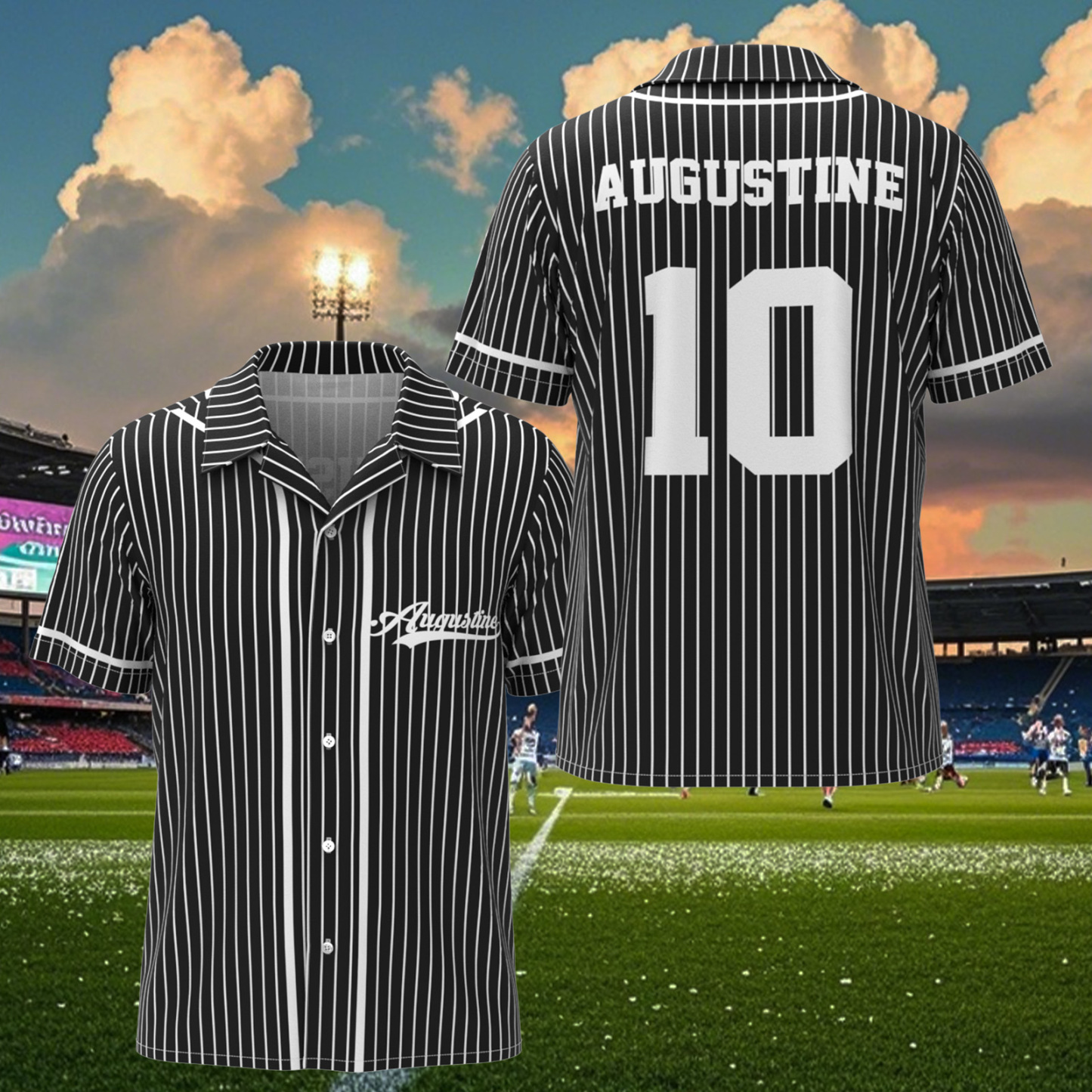 Custom Name Hawaiian Shirt For Sport Lover Baseball Jersey Shirt - MyPhotoSocksAu