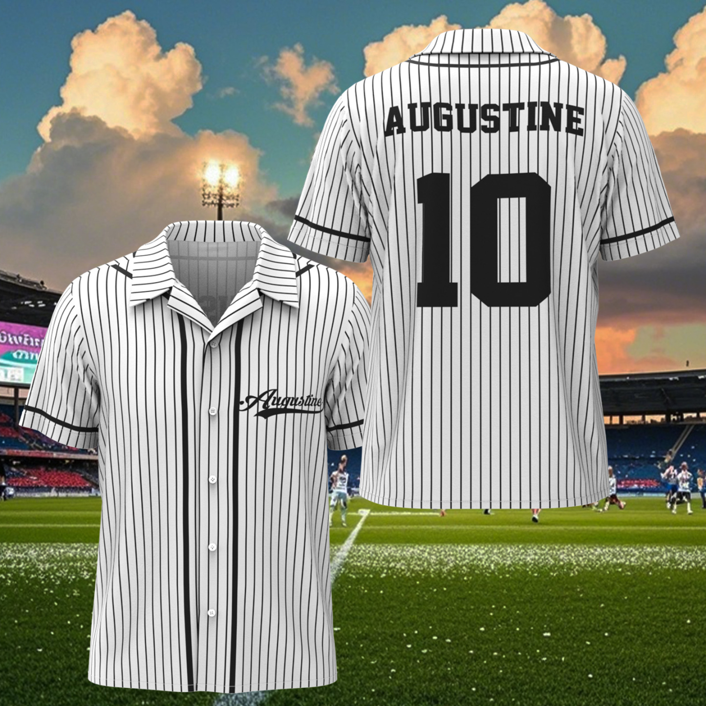 Custom Name Hawaiian Shirt For Sport Lover Baseball Jersey Shirt - MyPhotoSocksAu