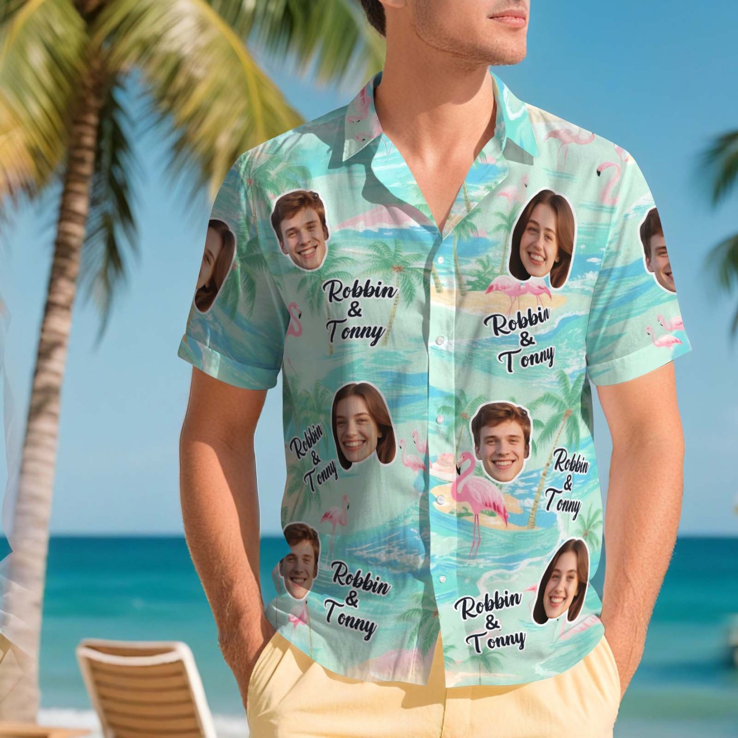 Custom Hawaiian Shirts Two Face Shirt Aloha Lush Tropical Foliage Men Hawaiian Shirt Gift for Summer Vibe Holiday - MyPhotoSocksAu