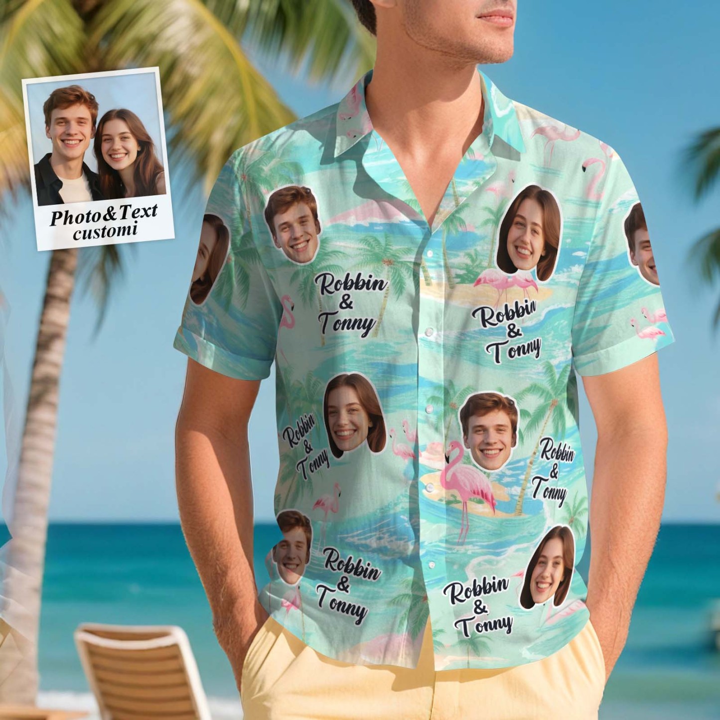 Custom Hawaiian Shirts Two Face Shirt Aloha Lush Tropical Foliage Men Hawaiian Shirt Gift for Summer Vibe Holiday - MyPhotoSocksAu